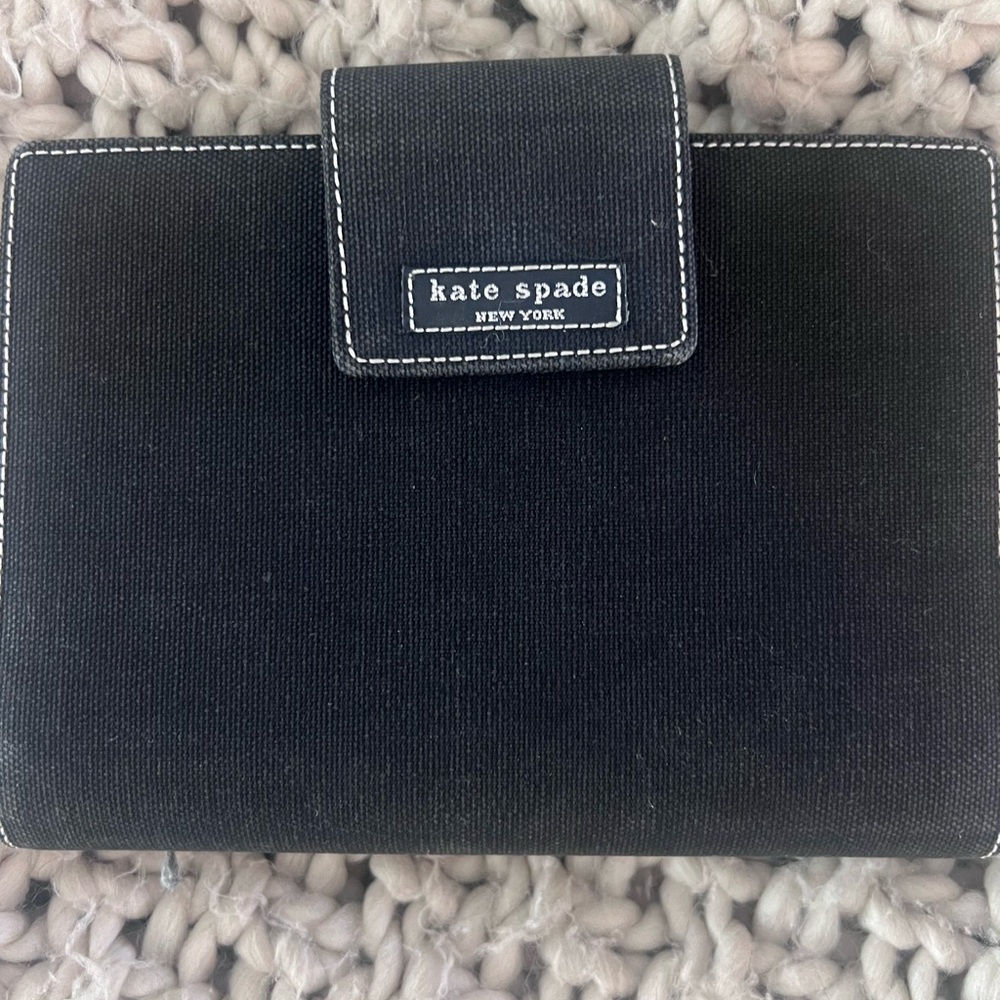 Vintage Kate Spade nylon personal planner, mini binder